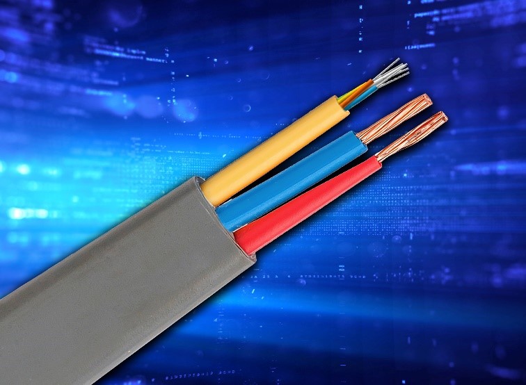 Cable híbrido de fibra de cobre
